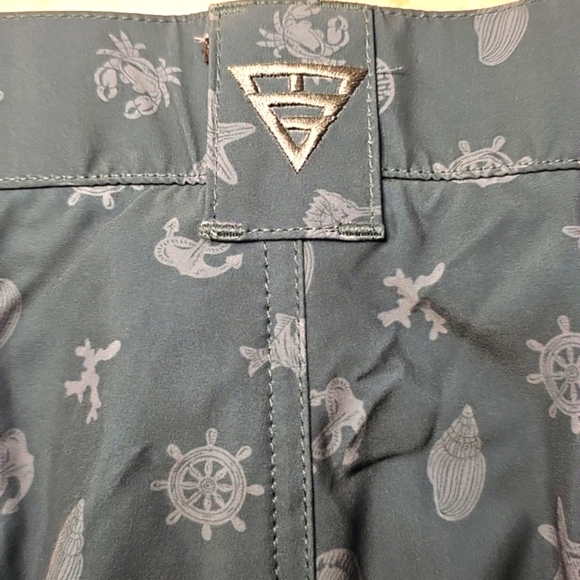 NWT MAELREG Mens Performance Proflex Sage Green Marine Golf Shorts Size 40 - Picture 5 of 7